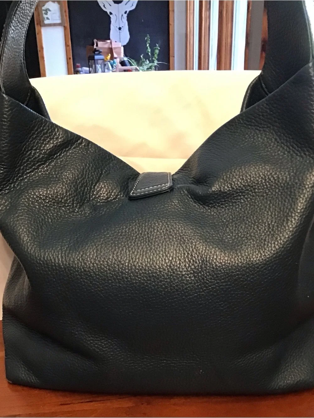 Dooney & Bourke Teal Leather Hobo Bag - Picture 2 of 14